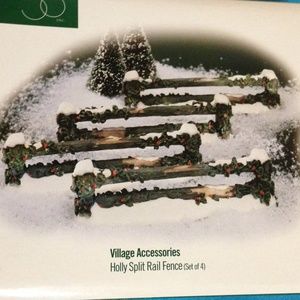 DEPT 56 - Holly Fence (4) - Village Accessory